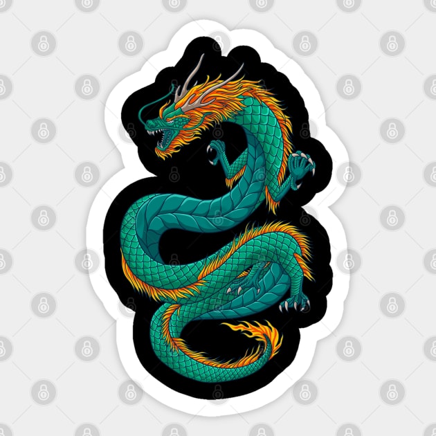 Japanese fantasy dragon Sticker by Ardiyan nugrahanta